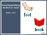 Vowel Digraph Making the Short 'oo' Sound - Year 1